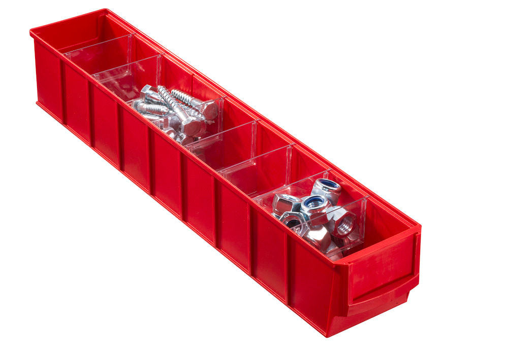 Regalkasten classic-line A3-S PP 91 x 500 x 81 mm Crveni Pakovanje 16 Komada DENIOS 265160W