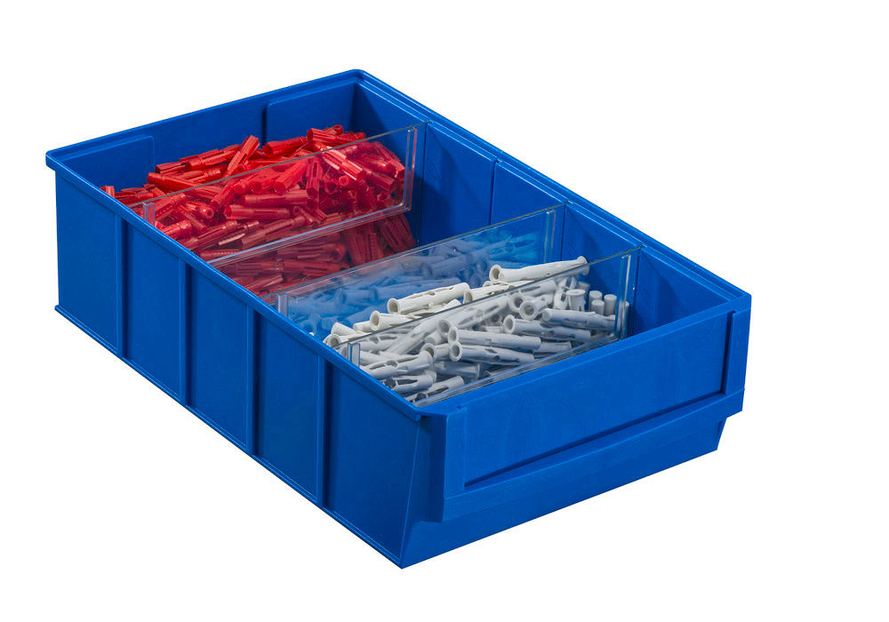 Regalkasten classic-line A1-B PP 185 x 300 x 81 mm Plavi Pakovanje 8 Komada DENIOS 265153W
