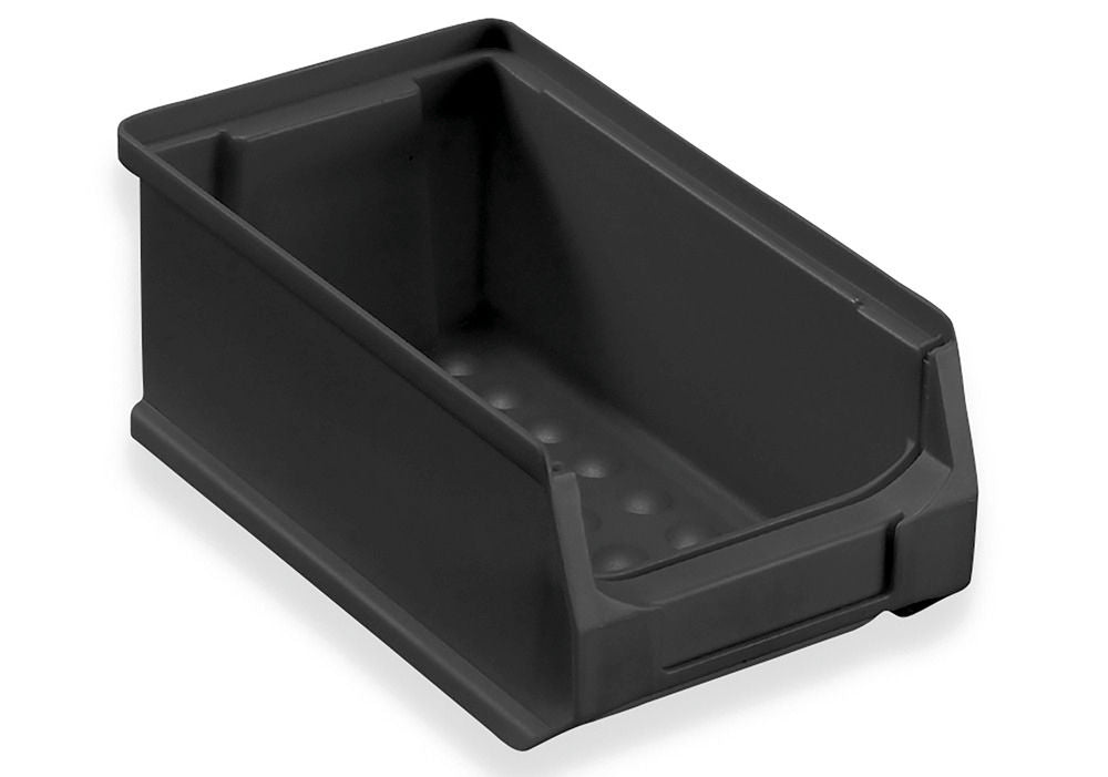 ESD-Sichtlagerkasten pro-line B2 PP 100 x 175 x 75 mm Crni Pakovanje 24 Komada DENIOS 265147W