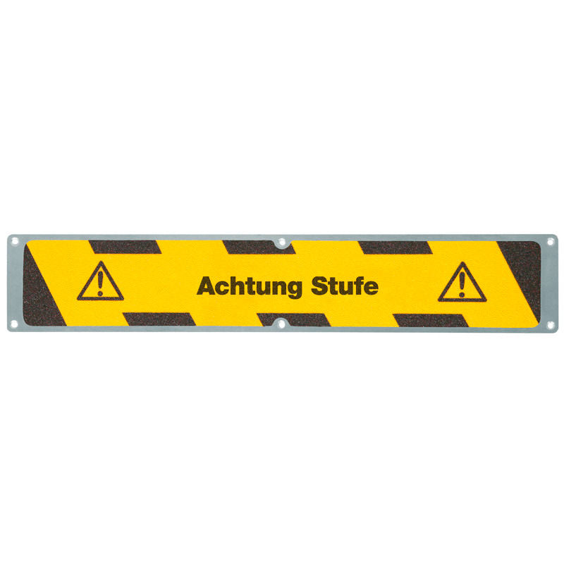 Aluminijumska Protivklizna Ploča M2 DENIOS Pažnja Stepenik Žuto/Crna 635 x 114 mm 264484W