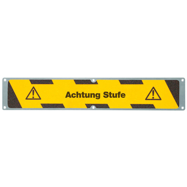 Aluminijumska Protivklizna Ploča M2 DENIOS Pažnja Stepenik Žuto/Crna 635 x 114 mm 264484W