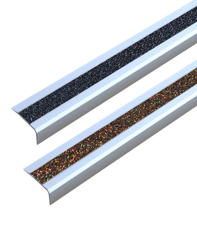 Aluminijumski Protivklizni Profil za Stepenice DENIOS GlitterGrip Crni 1000 mm 263920W