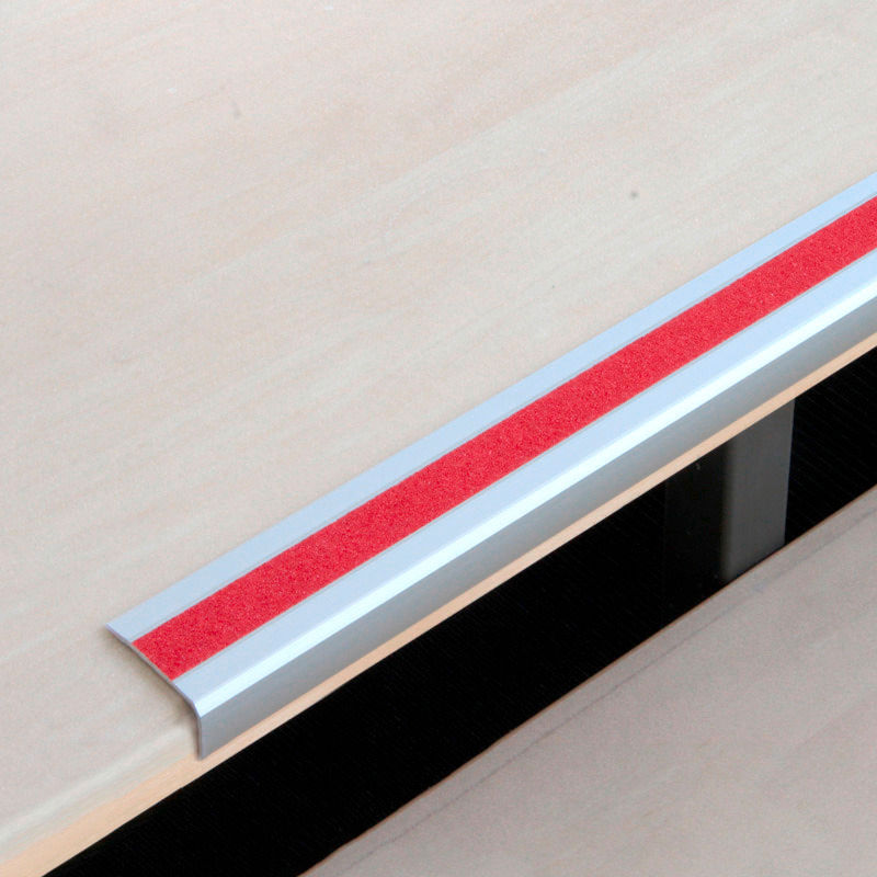 Aluminijumski Protivklizni Profil za Stepenice M2 DENIOS Crveni 1000 mm 263794W