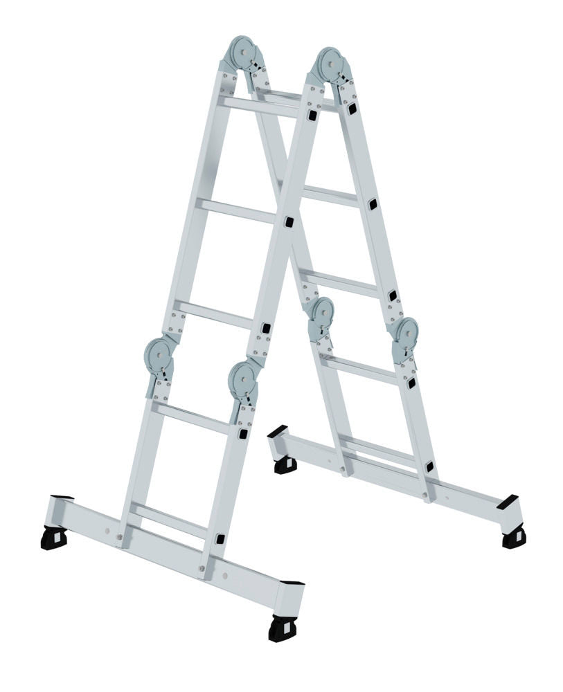 MUNK Višenamenske merdevine sa prečagama aluminijumske 2 x 2 + 2 x 3 prečage 262044W