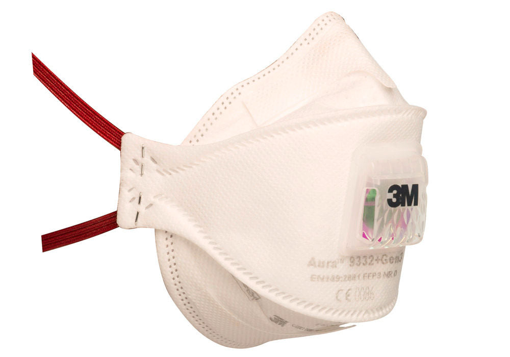 Jednokratna Polumaska 3M Aura 9332 Gen 3 FFP3 NR D sa Ventilom 10 Komada