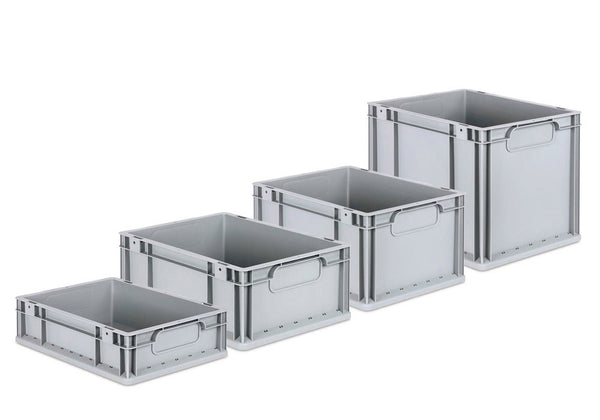 Euro Stapelbehälter Classic-Line B DENIOS 265193W 600 x 400 x 320 mm Sivi