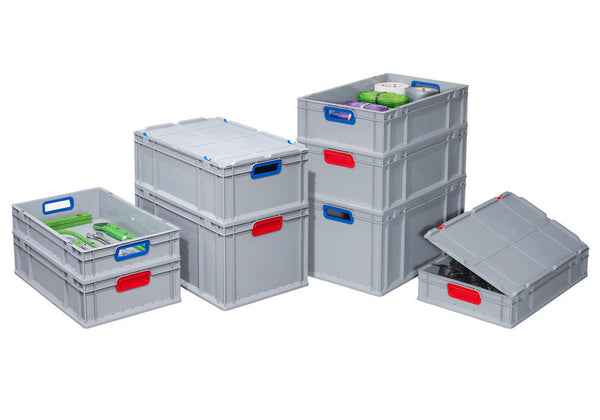 Euro Stapelbehälter Classic-Line B DENIOS 265213W 400 x 300 x 320 mm Sivi/Plavi