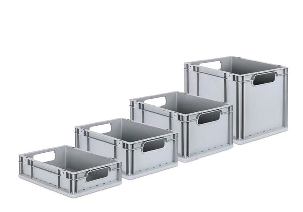 Euro Stapelbehälter Classic-Line B DENIOS 265197W 400 x 300 x 320 mm Sivi