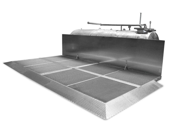 Stanica za punjenje goriva sa zaštitnim zidom od prskanja za unutrašnju upotrebu 5000 x 2500 x 1150 mm DENIOS 267249W