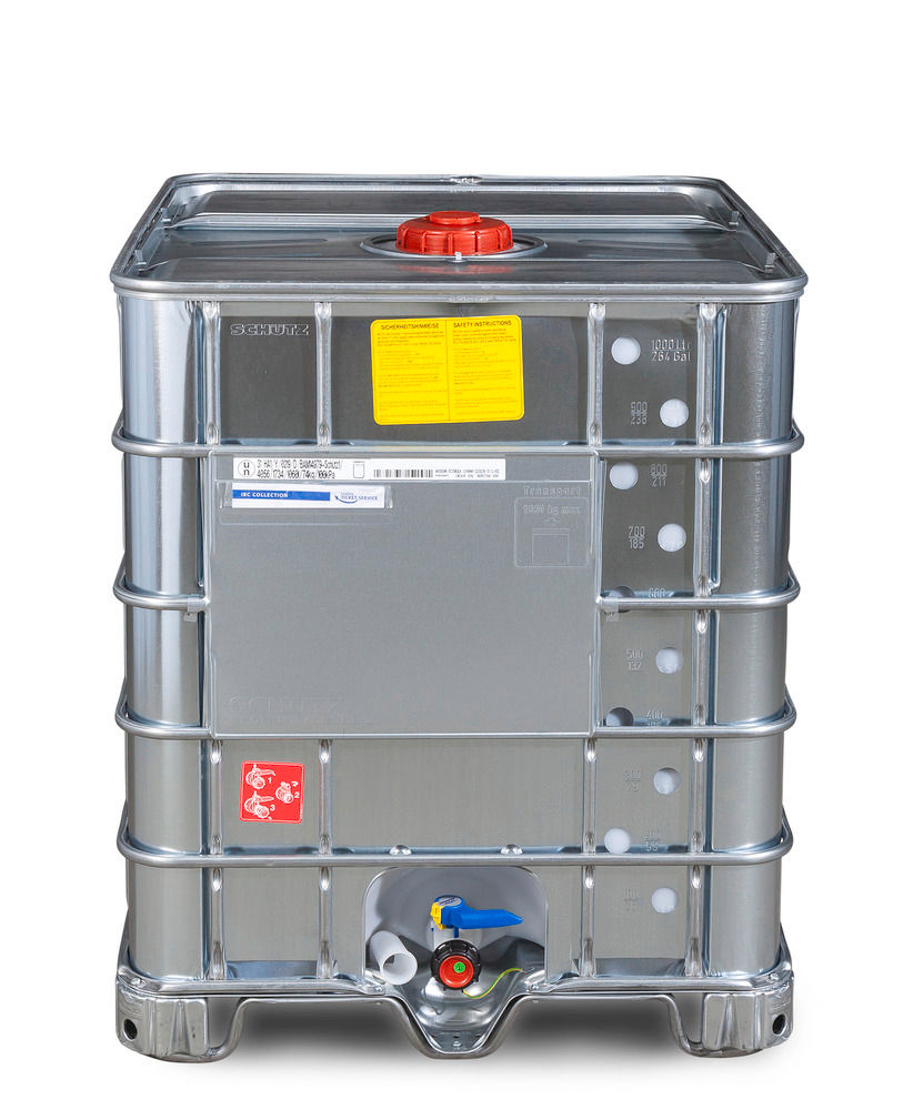 Schütz IBC Kontejner Za Opasne Tvari Ex Izvedba Čelik Kufe 1000L DN150