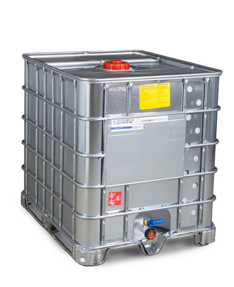 Schütz IBC Kontejner Za Opasne Tvari Ex Izvedba Čelik Kufe 1000L DN150
