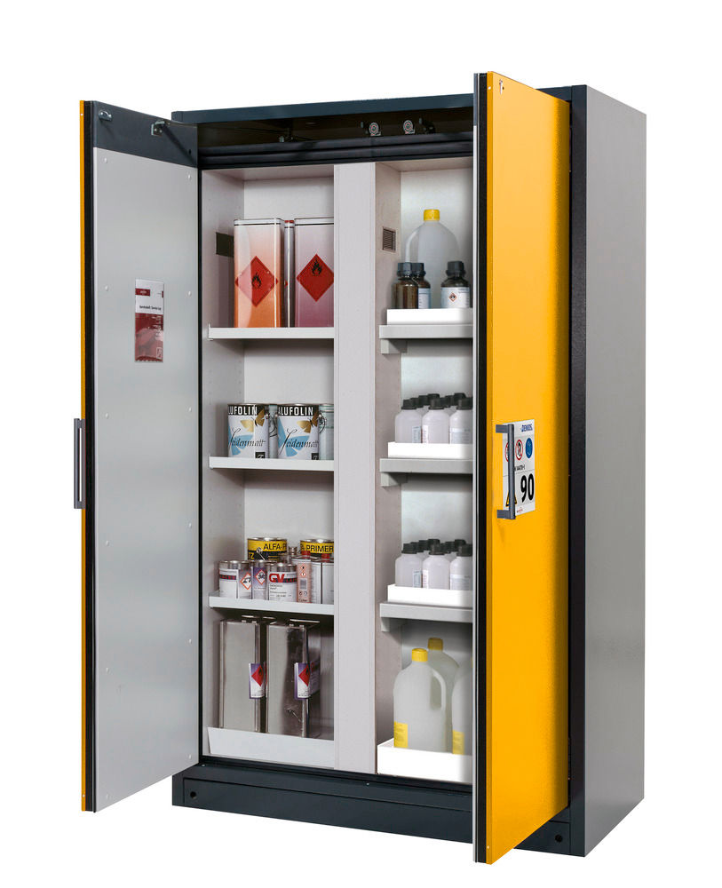asecos Čelik Select Ormar za Opasne Materije 266822W 6 Polica Žuta