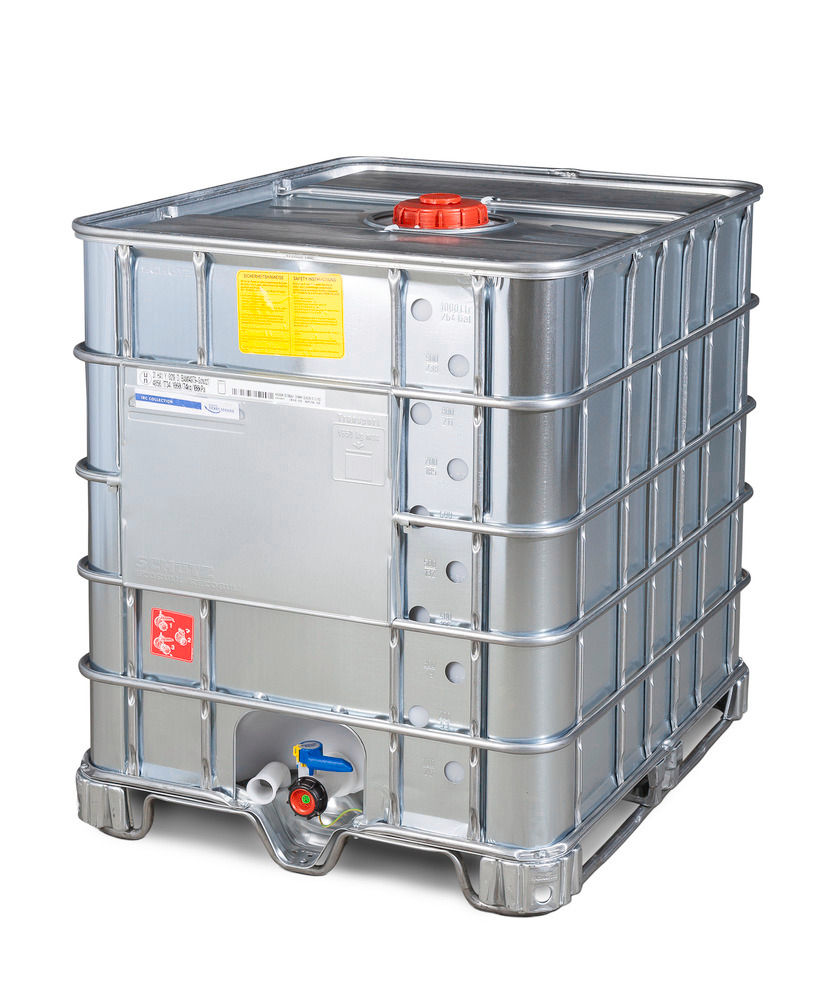 Schütz IBC Kontejner Za Opasne Tvari Ex Izvedba Čelik Kufe 1000L DN150