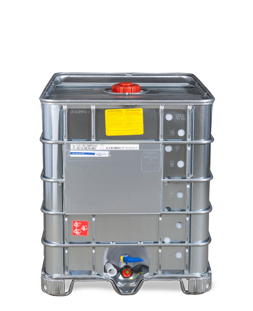 Schütz IBC Kontejner Za Opasne Tvari Ex Izvedba Čelik Kufe 1000L DN150