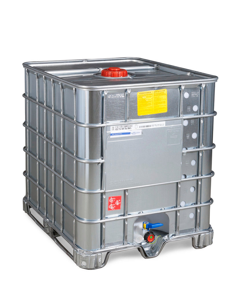 Schütz IBC Kontejner Za Opasne Tvari Ex Izvedba Čelik Kufe 1000L DN150
