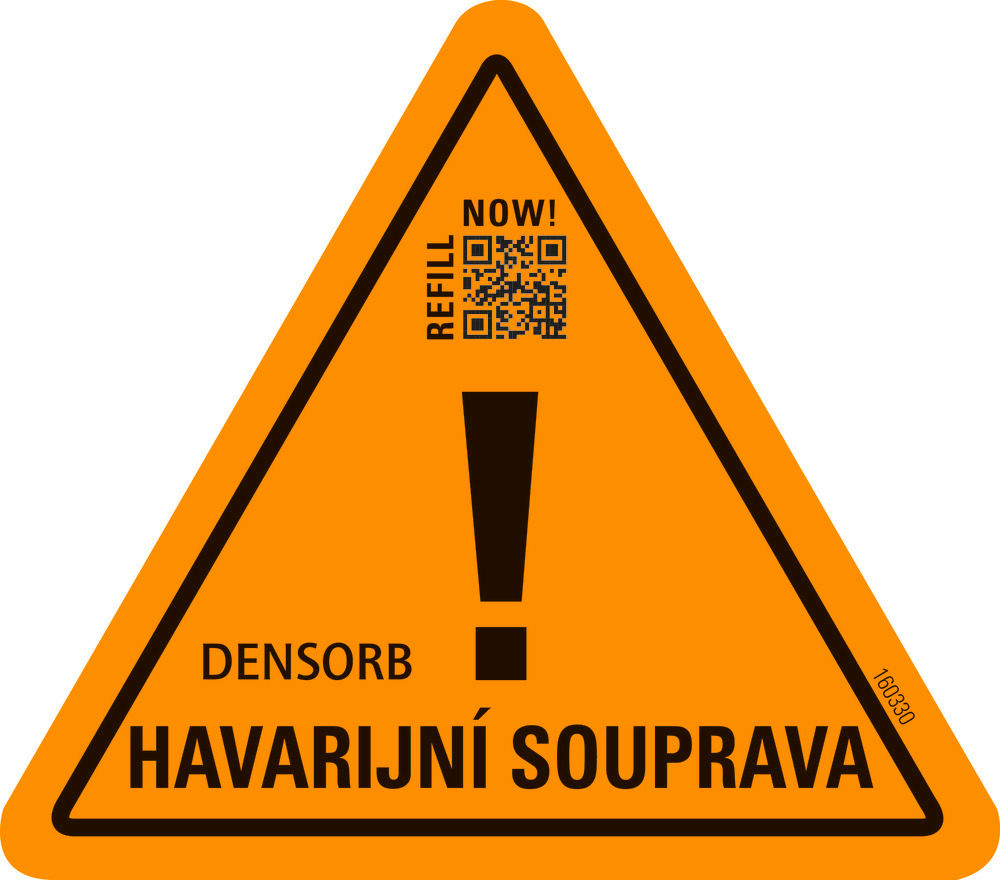 Denios Višejezični Set Nalepnica za DENSORB® Sredstva za Vezivanje