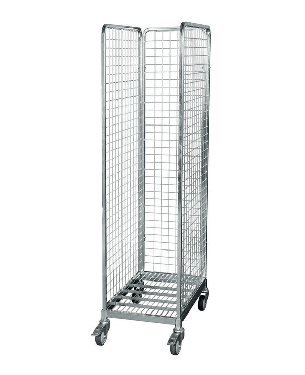 DENIOS Čelični Rol Kontejner sa 3 Mrežasta Zida 460 x 640 x 1855 mm 266071W