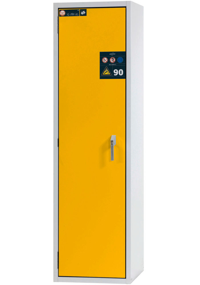 Asecos Vatrootporni Orman za Gasne Boce G90 2x50l 598x615x2050mm Sivo/Žuti