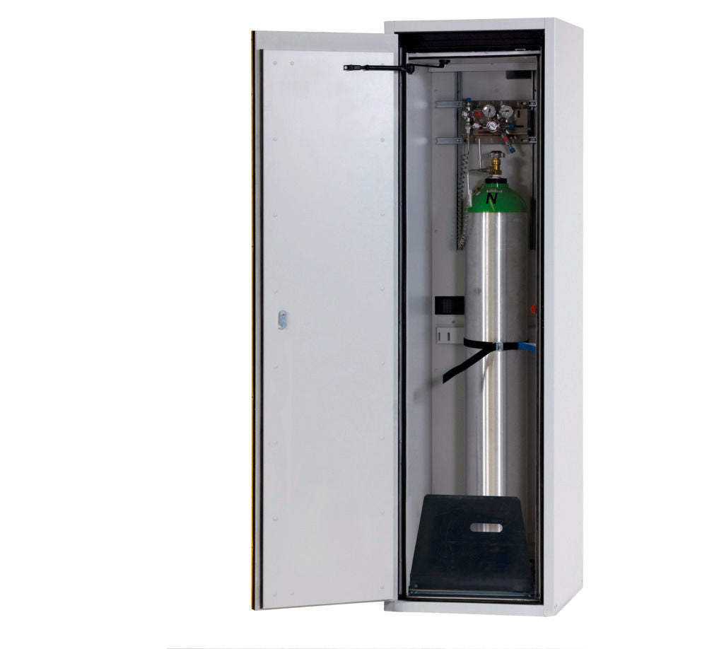 Asecos Čelik Orman za Gasne Boce 1x50l 598x615x2050mm Sivi/Žuti
