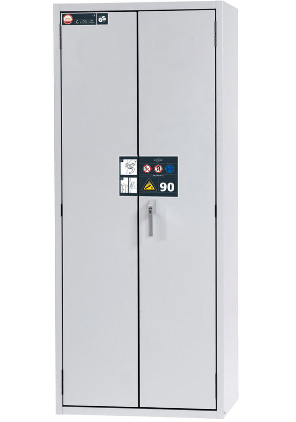 Asecos Čelični Orman za Gasne Boce 3x50l 898x615x2050mm Sivi