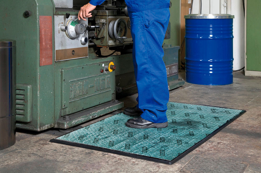 Anti-Ermüdungsmatte für Bindevlies ES Eco Stance DENIOS 87 x 157 cm Crna