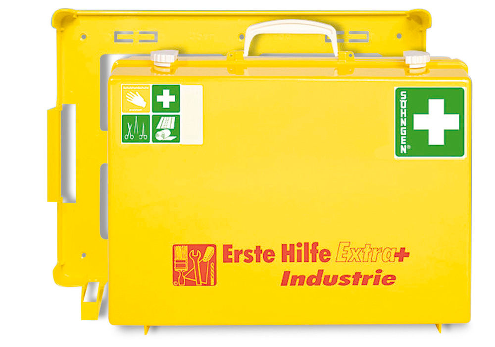 Erste-Hilfe-Koffer Extra Industrie DENIOS Sa Punjenjem Po DIN 13157 Žuti