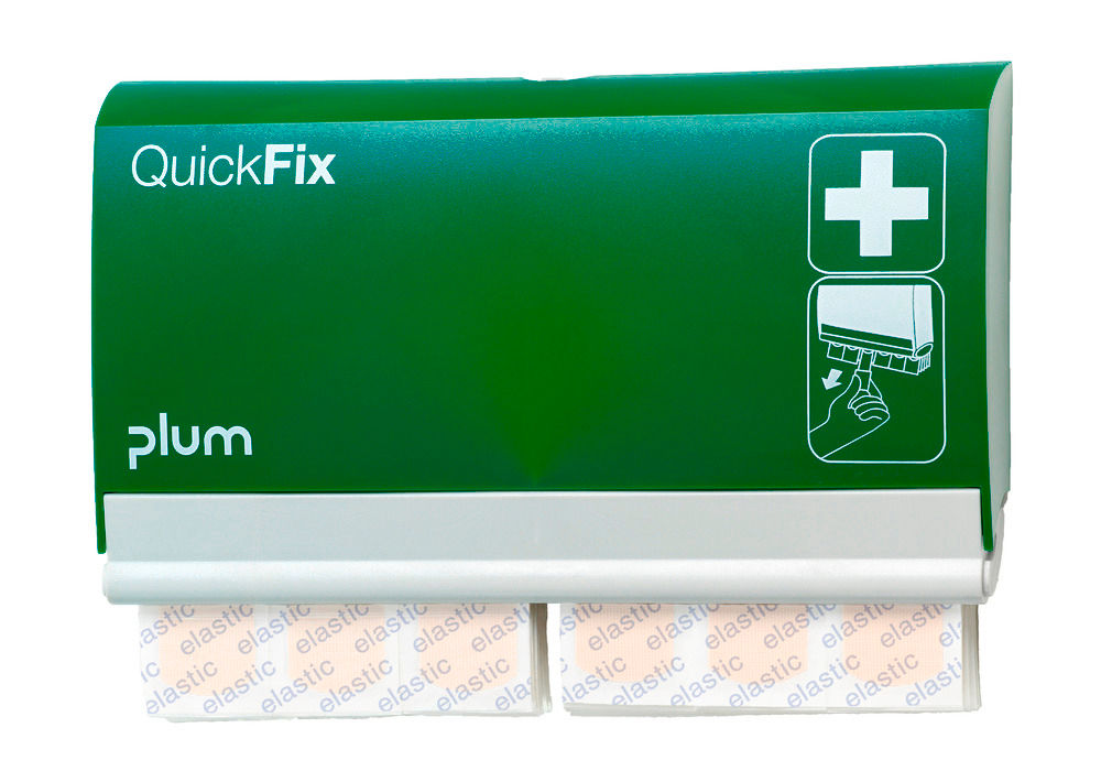 Dispenzer Za Flastere Plum QuickFix Sa 2 x 45 Elastičnih Flastera Zeleni