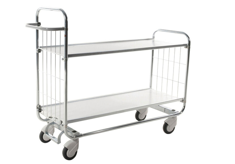 Kongamek Etagenwagen KM Verzinkt 2 Flexible Böden 1395 x 470 x 1120 mm 269160W