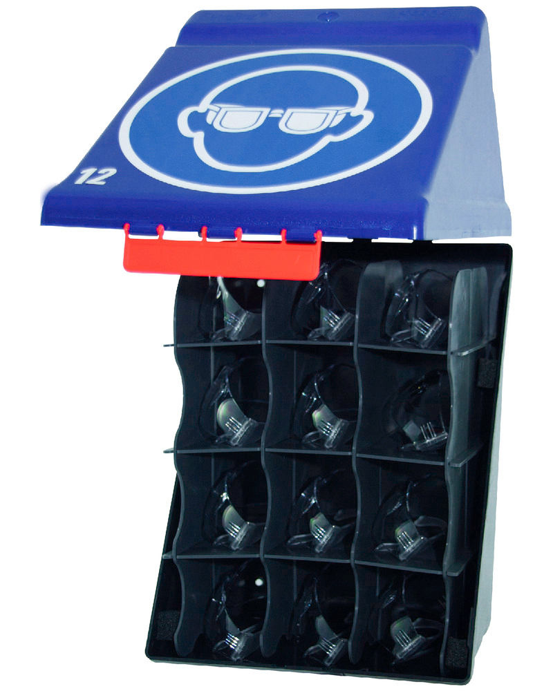 Maxibox za Odlaganje 12 Zaštitnih Naočara Plava SecuBox 123605W