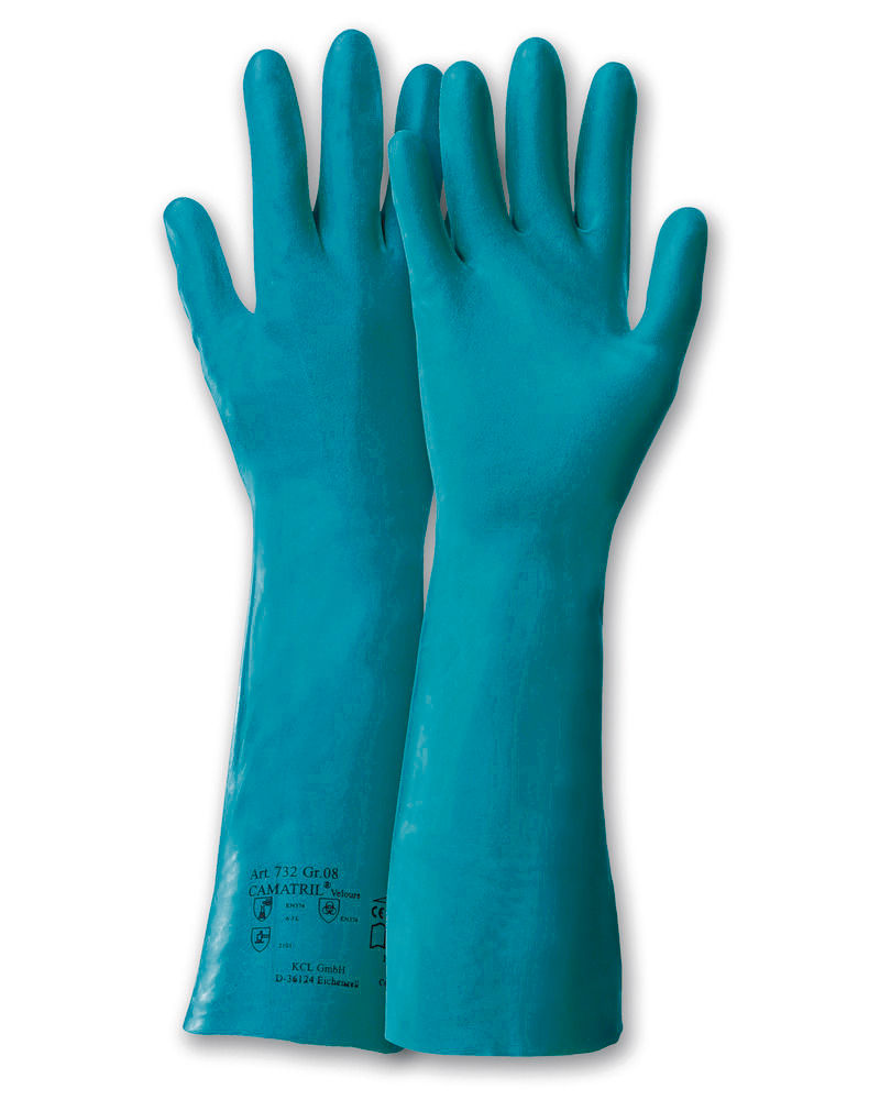 Hemijske Zaštitne Rukavice KCL Camatril Velours Kategorija III 30 cm Veličina 8 10 Pari
