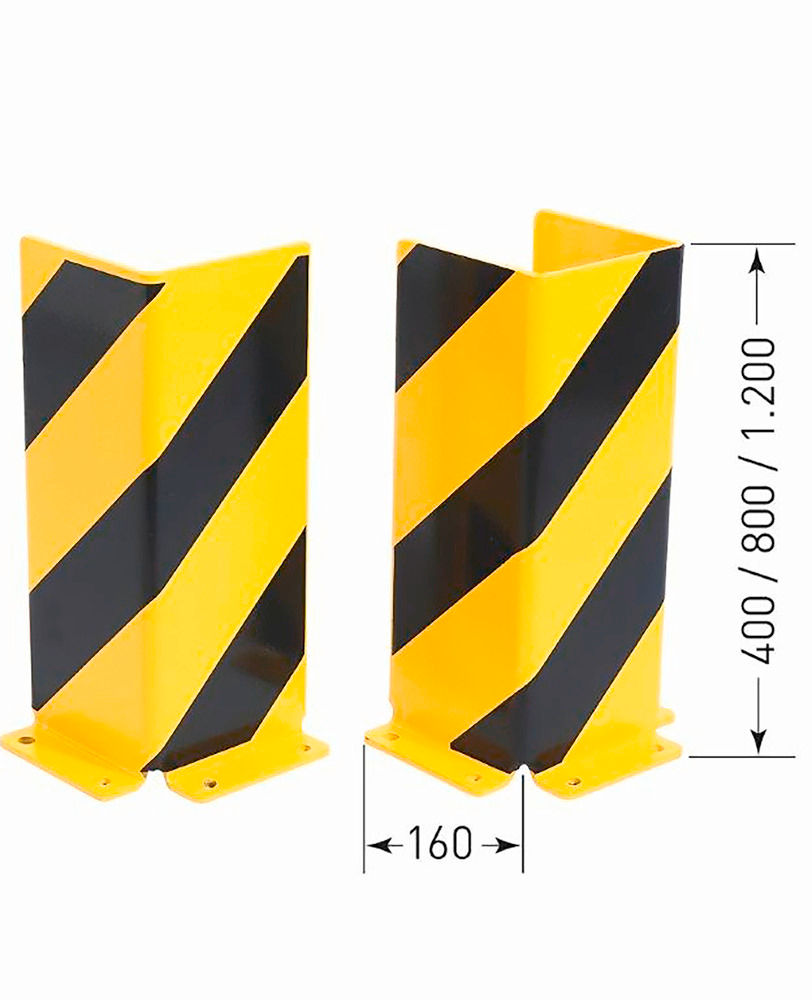 Anfahrwinkel L-Profil Moravia 400 mm Za Regale Čelik Plastificiran Žuto-Crni 248457W