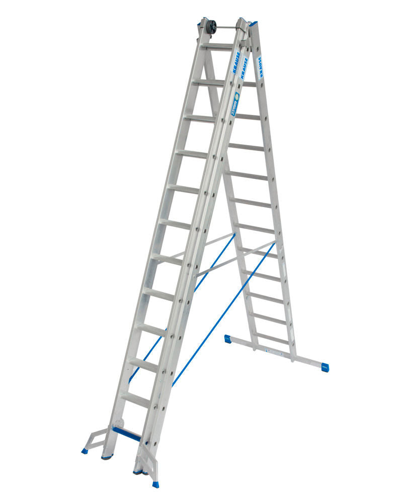 KRAUSE Aluminijumske Višenamenske Merdevine 3 x 12 Prečki 270891W