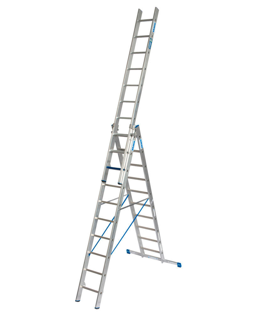 KRAUSE Aluminijumske Višenamenske Merdevine 3 x 10 Prečki 270890W