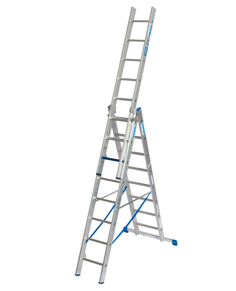 KRAUSE Aluminijumske Višenamenske Merdevine 3 x 8 Prečki 270889W