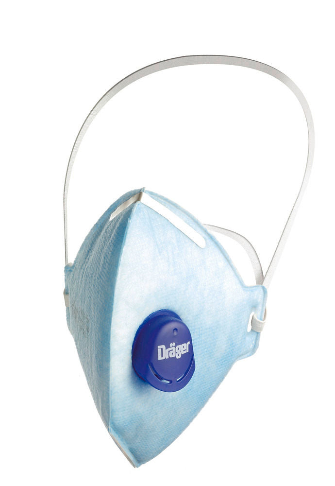 Dräger X-plore 1720 V Odour Polumaska za Čestice FFP2 NR D sa Ventilom i Aktivnim Ugljem 10 Komada