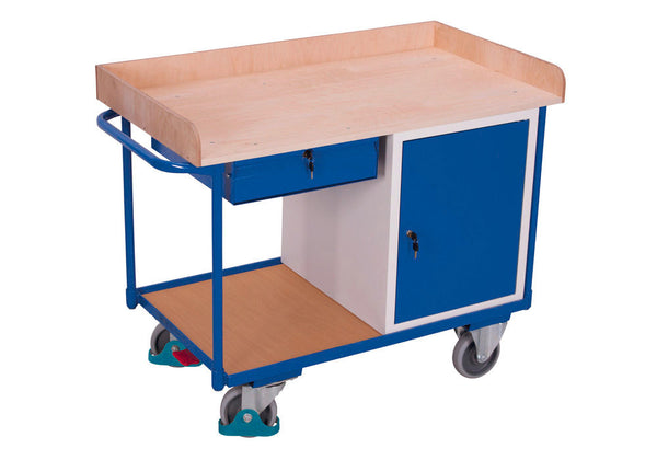 DENIOS classic-line Radionička Kolica Čelik 1220 x 640 x 955 mm 271542W