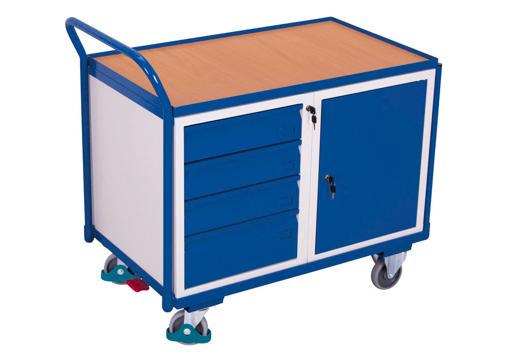 DENIOS classic-line Radionička Kolica Čelik 1125 x 625 x 1010 mm 271539W