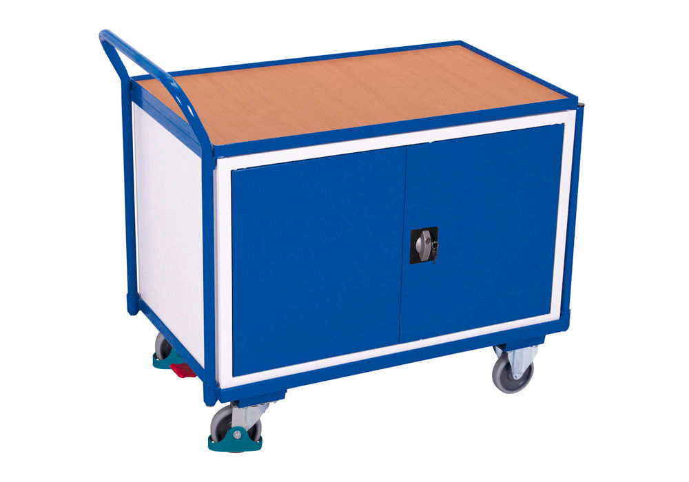 DENIOS Radionička Kolica sa Dvokrilnim Vratima 1125 x 625 x 1010 mm 271537W