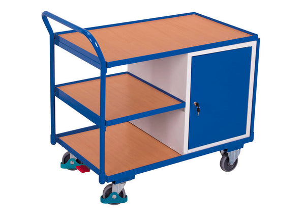 DENIOS Radionička Kolica sa 3 Nivoa i Ormarićem 1125 x 625 x 1010 mm 271535W