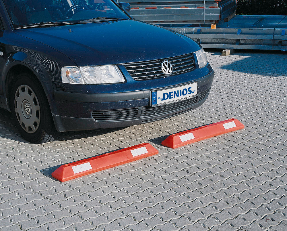 Parkplatzbegrenzung Parkstopp PS 9 DENIOS 164280W 90 x 15 x 8,5 cm Crvena
