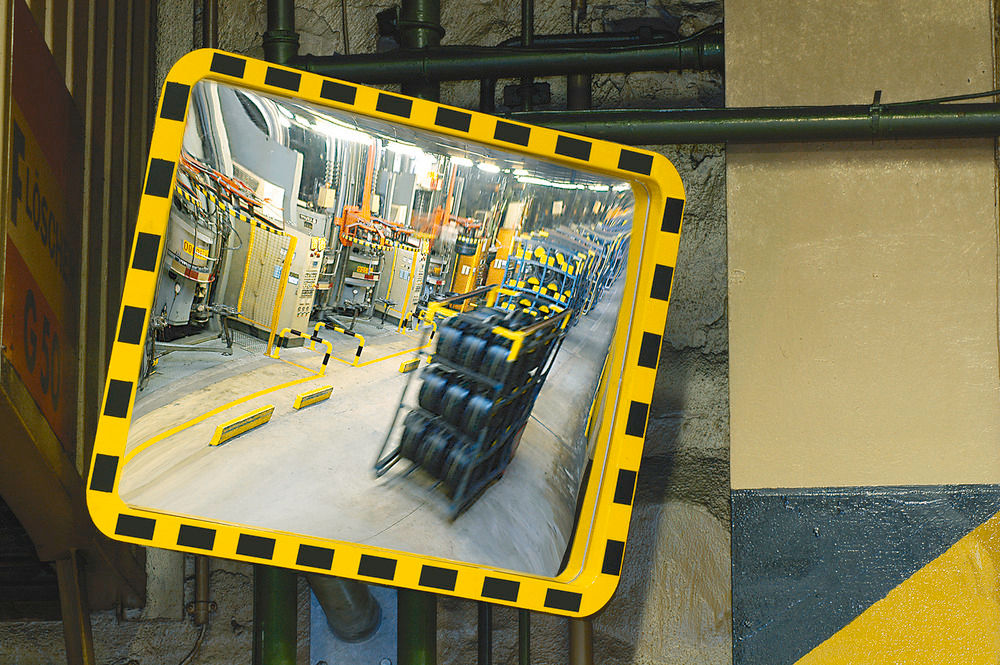 Industrijsko Ogledalo Moravia G 1 165536W 600 x 600 x 400 mm Žuto-Crno