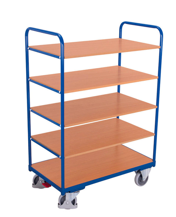 VARIOfit Etagenwagen, 5 Polica, Čelična Konstrukcija, 1200 x 800 mm