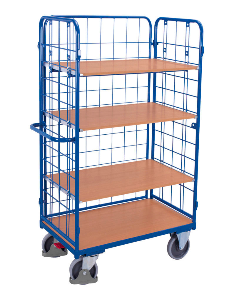VARIOfit Višeslojna Kolica sa 4 Nivoa i 3 Mrežasta Zida 825 x 1390 x 1820 mm 272694W