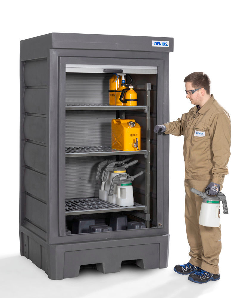 Denios PE Depo za Opasne Materije sa Rolo Vratima 1140x1050x2060mm
