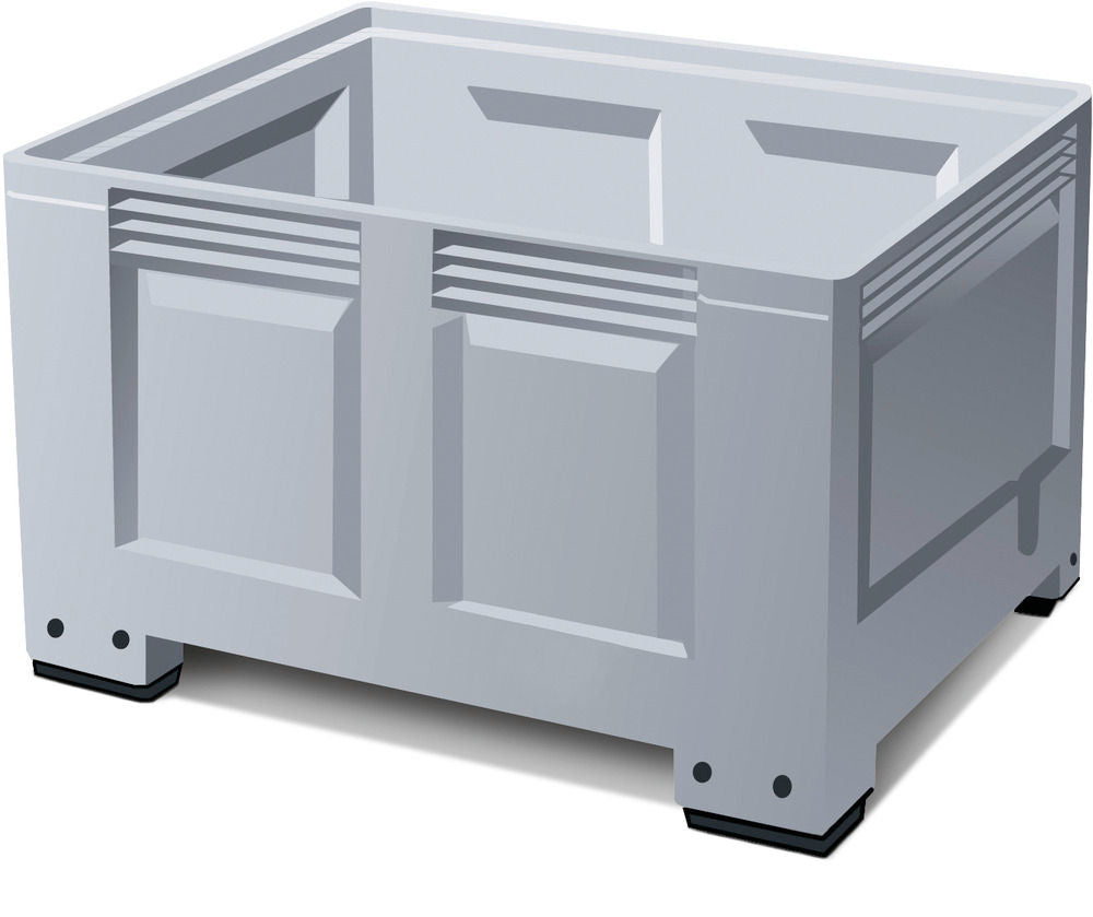 Višenamenski Kontejner od Plastike (PE) sa 4 Noge 670 l DENIOS 117885W 1200 x 1000 x 760 mm Sivi