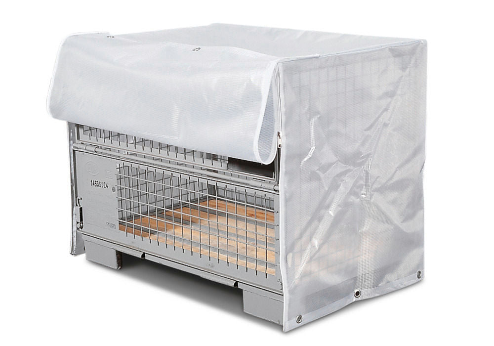 Zaštitna Navlaka za Gitterbox sa Patentnim Zatvaračima na Prednjoj Strani DENIOS 145343W 1270 x 865 x 860 mm