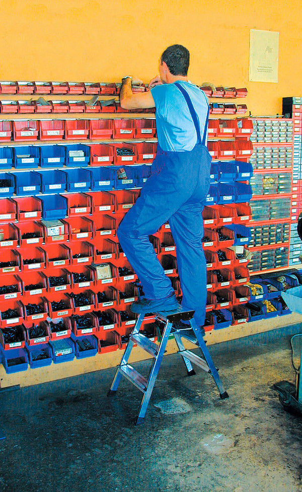 KRAUSE Dvostrano Sklopivo Gazište sa Točkićima Aluminijum 2 x 2 Gazišta 137482W