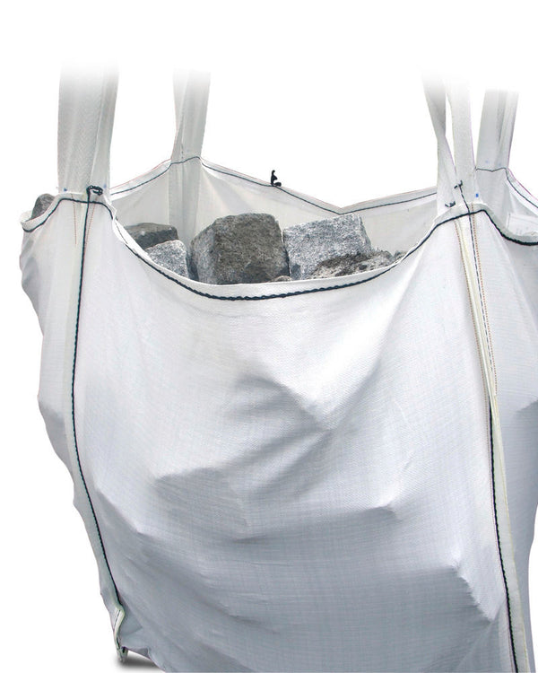 Big Bag SF 5:1 za Azbest Gornja Zaštitna Navlaka Zatvoreno Dno 90 x 90 x 110 cm Nosivost 1000 kg DENIOS 173997W Bela