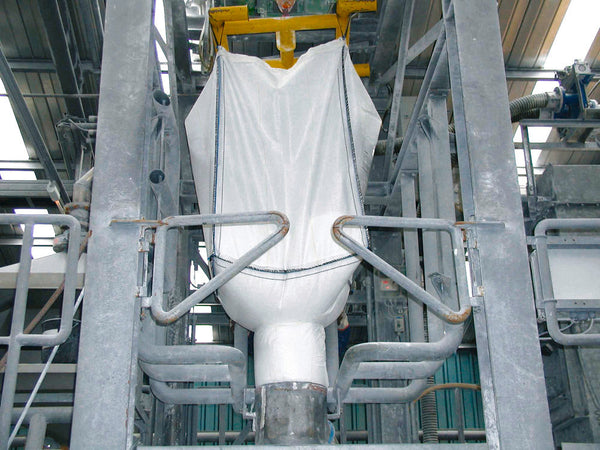 Big Bag SF 5:1 za Rasute Materijale sa Ulaznim i Izlaznim Otvorom 91 x 91 x 175 cm Nosivost 1000 kg DENIOS 174000W Bela