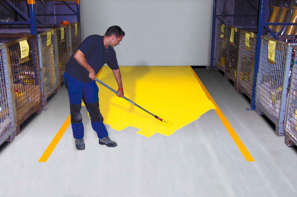 Hallenmarkierfarbe Staplergeeignet Moravia Steingrau RAL 7030 5 l 180208W